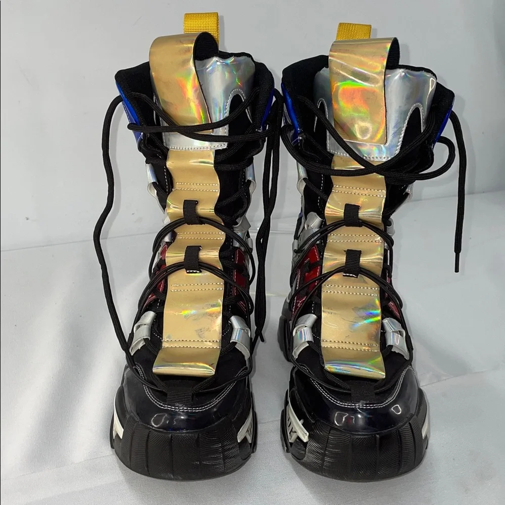 HOLOGRAPHIC HI TOP SNEAKERS FTL-02-072 - Picture 4 of 9